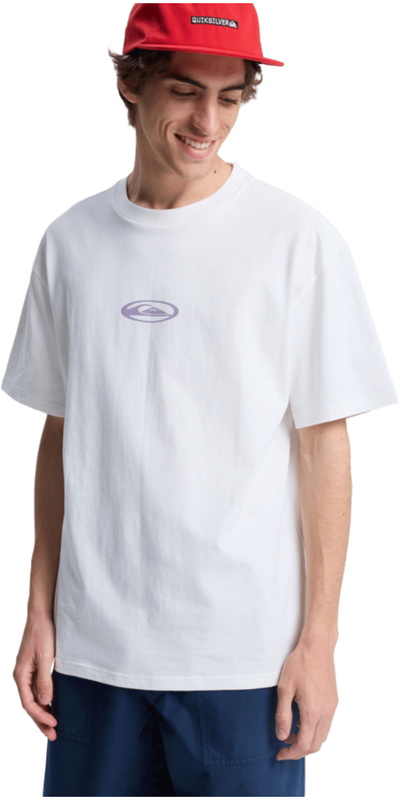 Quiksilver Koszulka Surfingowa Dla Mczyzn Flowers Marki Quiksilver Z R., Model Snow White