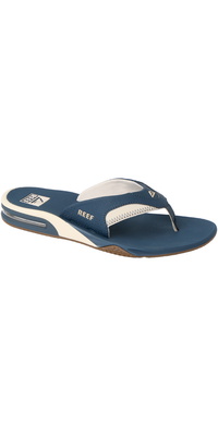 2026 Reef Mens Fanning Sandals CJ9043 - Navy / Oat
