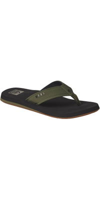2026 Reef Mens The Layback Sandals CJ4366 - Black / Olive