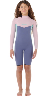 2026 Rip Curl Junior Dawn Patrol 2mm Back Zip Long Sleeve Spring Wetsuit 11EBSP - Pink