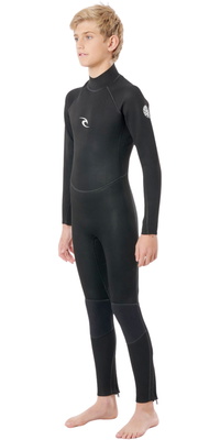 Rip Curl Junior Freelite 3/2mm Back Zip Wetsuit WF203J - Black