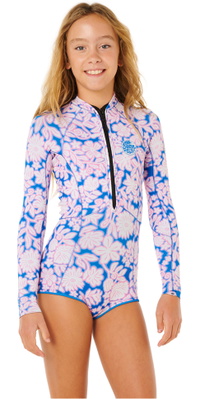 2026 Rip Curl Junior G-Bomb Front Zip 1.5mm Long Sleeve Springsuit 11EGSP - Pink