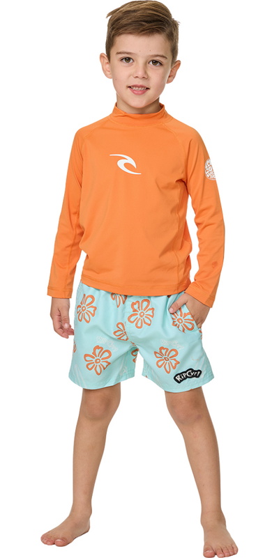 Rip Curl Långärmad Lycra-tröja För Småbarn, Waves UPF,