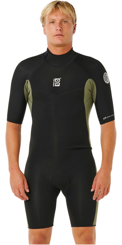 Rip Curl Herr Dawn Patrol 2mm Back Zip Shorty Wetsuit