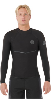 2026 Rip Curl Mens E-Bomb 1.5mm Long Sleeve Jacket 12HMWJ - Black
