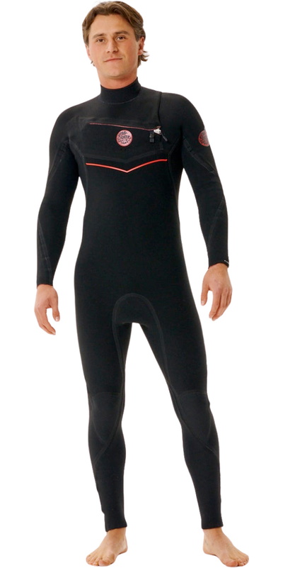 Rip Curl Mens Flashbomb Fusion 3/2mm Chest Zip Wetsuit