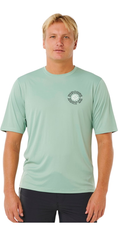 Rip Curl Mens Pacific Rinse Surflite UPF Short Sleeve Rash Vest