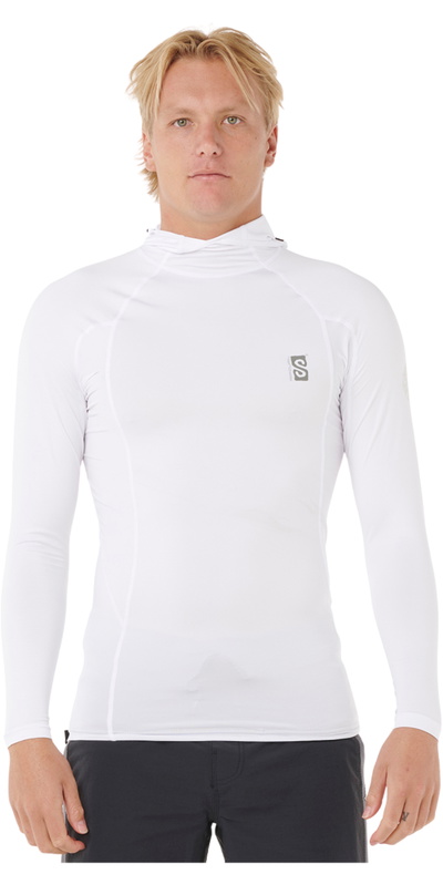 Rip Curl Mens Search UPF Performance Hooded Long Sleeve Rash Vest
