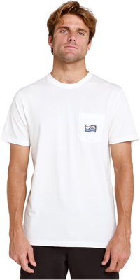 2026 Rip Curl Mens Streamline Pocket Badge Tee 0YOMTE - Bone