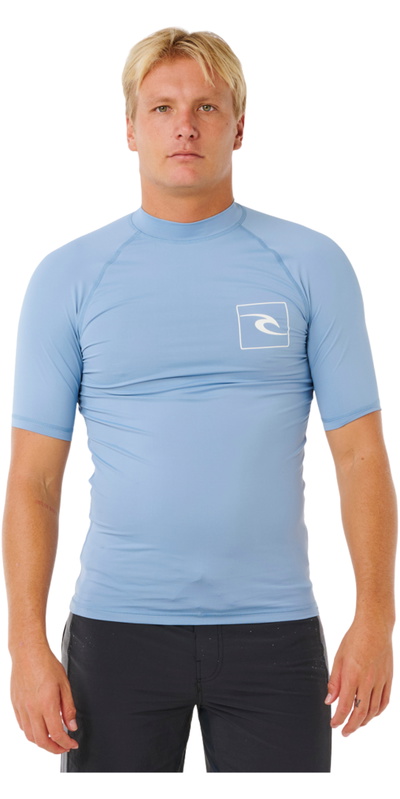 Rip Curl Mens Streamline UPF Short Sleeve Rash Vest