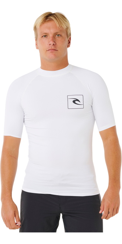 Rip Curl Mens Streamline UPF Short Sleeve Rash Vest