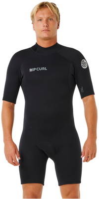 2026 Rip Curl Mens Trad 2mm Back Zip Shorty 12AMSP - Black