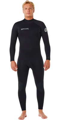 2026 Rip Curl Mens Trad 4/3mm Back Zip Wetsuit 18CMFS - Black