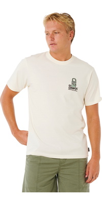 2026 Rip Curl Mens Vaporcool Search Stack Tee 0K5MTE - Bone
