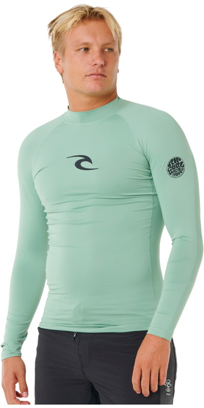 Rip Curl Mens Waves UPF Performance Long Sleeve Rash Vest