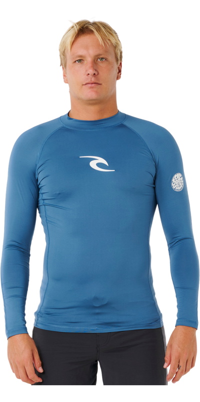 Rip Curl Mens Waves UPF Performance Long Sleeve Rash Vest