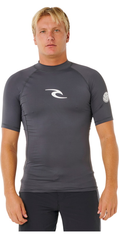 Rip Curl Mens Waves UPF Performance Short Sleeve Rash Vest