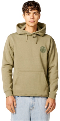 2026 Rip Curl Mens Wettie Icon Hoodie CFEGM9 - Surplus Green