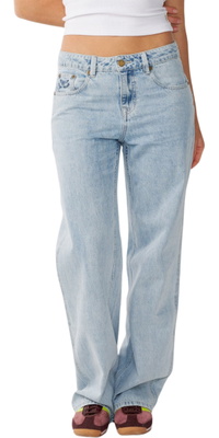 2026 Rip Curl Womens Aggie Relaxed Jeans 04MWPA - Vintage Blue