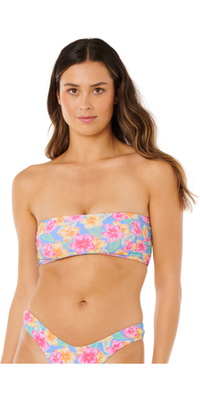 2026 Rip Curl Womens Malibu Cove Revo Bandeau 0X4WSW - Blue