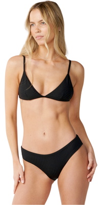 2026 Rip Curl Womens Premium Surf Full Coverage Bikini Bottom 0OXWSW - Black
