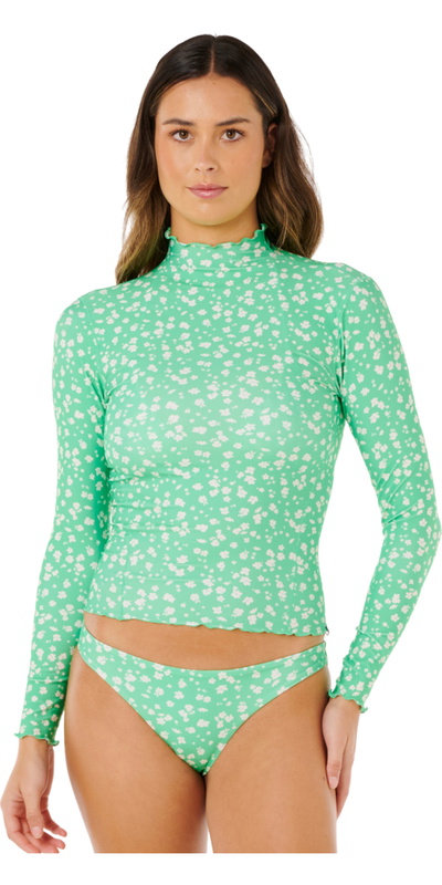 Rip Curl Womens Surf Side UPF Long Sleeve Rash Vest