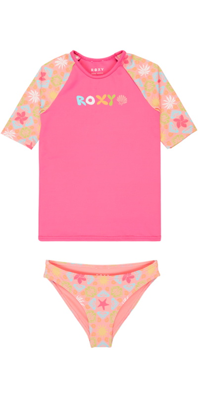 Roxy Bambino Set In Lycra A Maniche Corte Check
