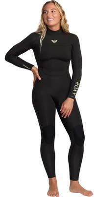 2026 Roxy Womens Prologue+ 4/3mm Back Zip Wetsuit 26BW213516 - Black