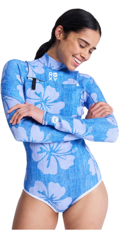 Roxy Womens Rise Natural 1.5mm Long Sleeve Chest Zip Spring Wetsuit