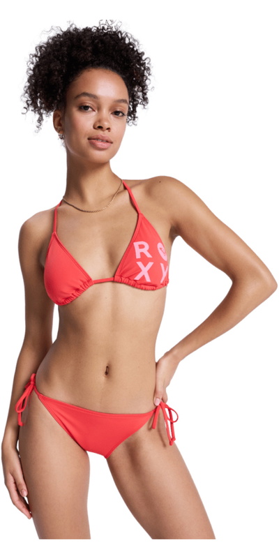 Roxy Womens Solid Essentials Tiki Classic Tri Bikini Set