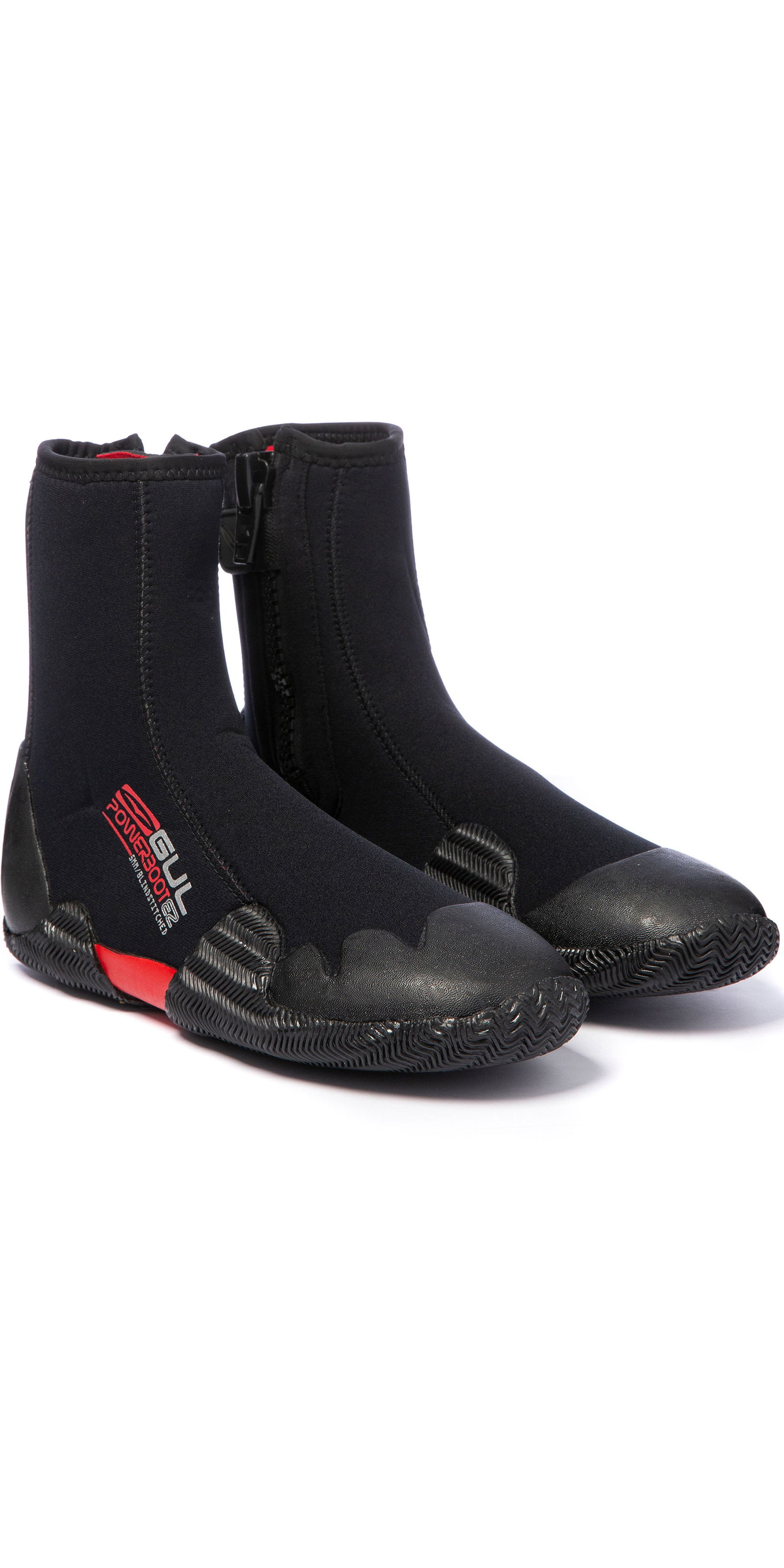 GUL //16 Power 5mm Round Toe Boot Black//Grey BO1263