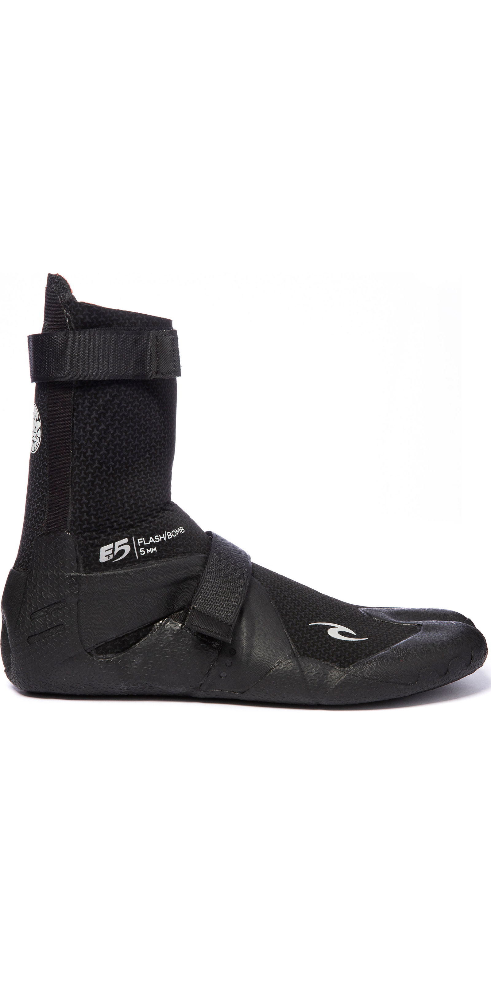 2019 Rip Curl Flashbomb 5mm Hidden Split Toe Boots WBO7IF Black