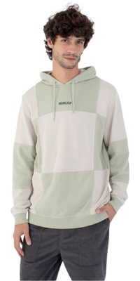 2026 Hurley Mens Blocked Naturals Hoodie HFA25MMFT04741 - Green