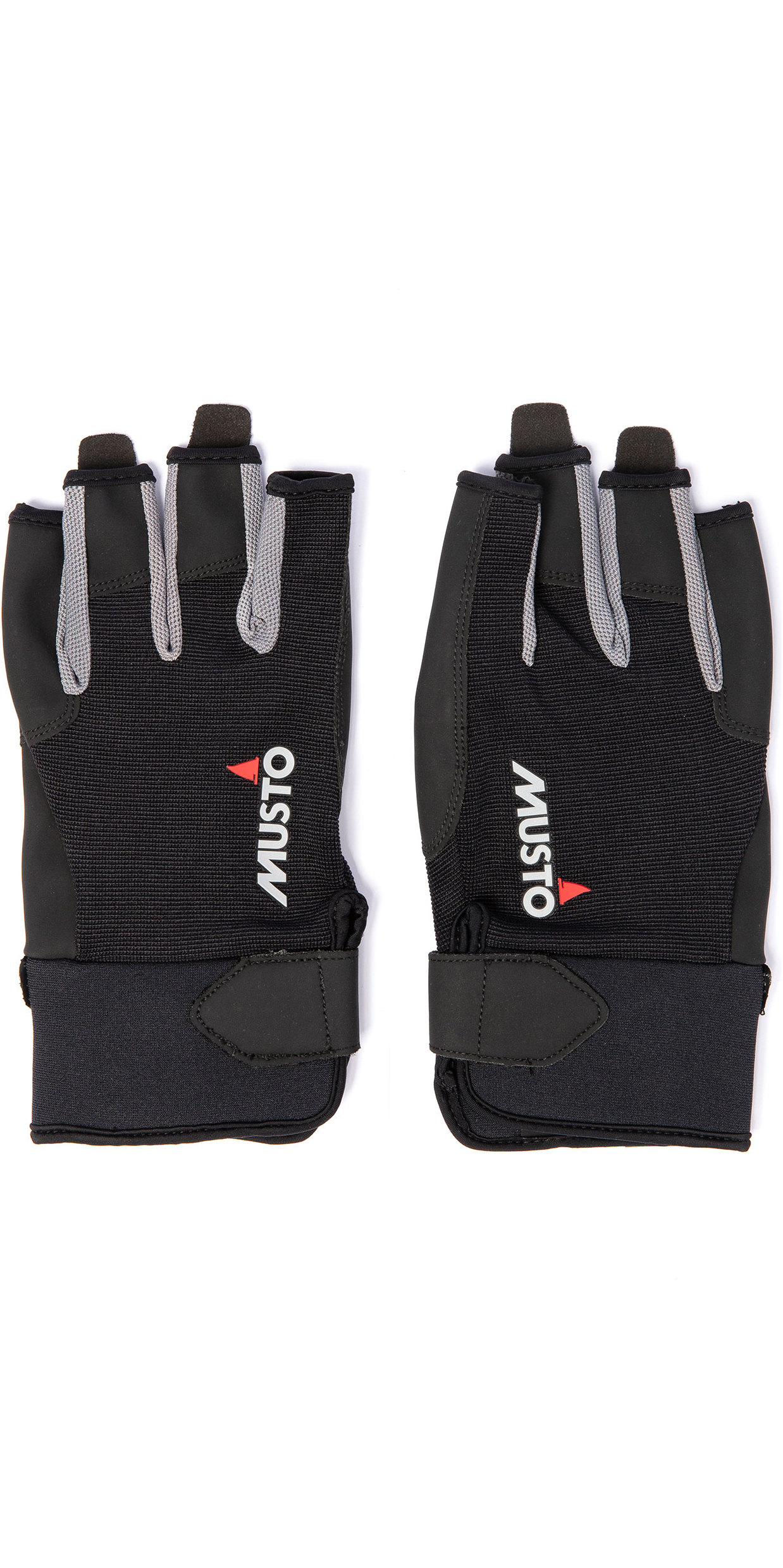 Black Musto Essential Long Finger Sailing Gloves 2018