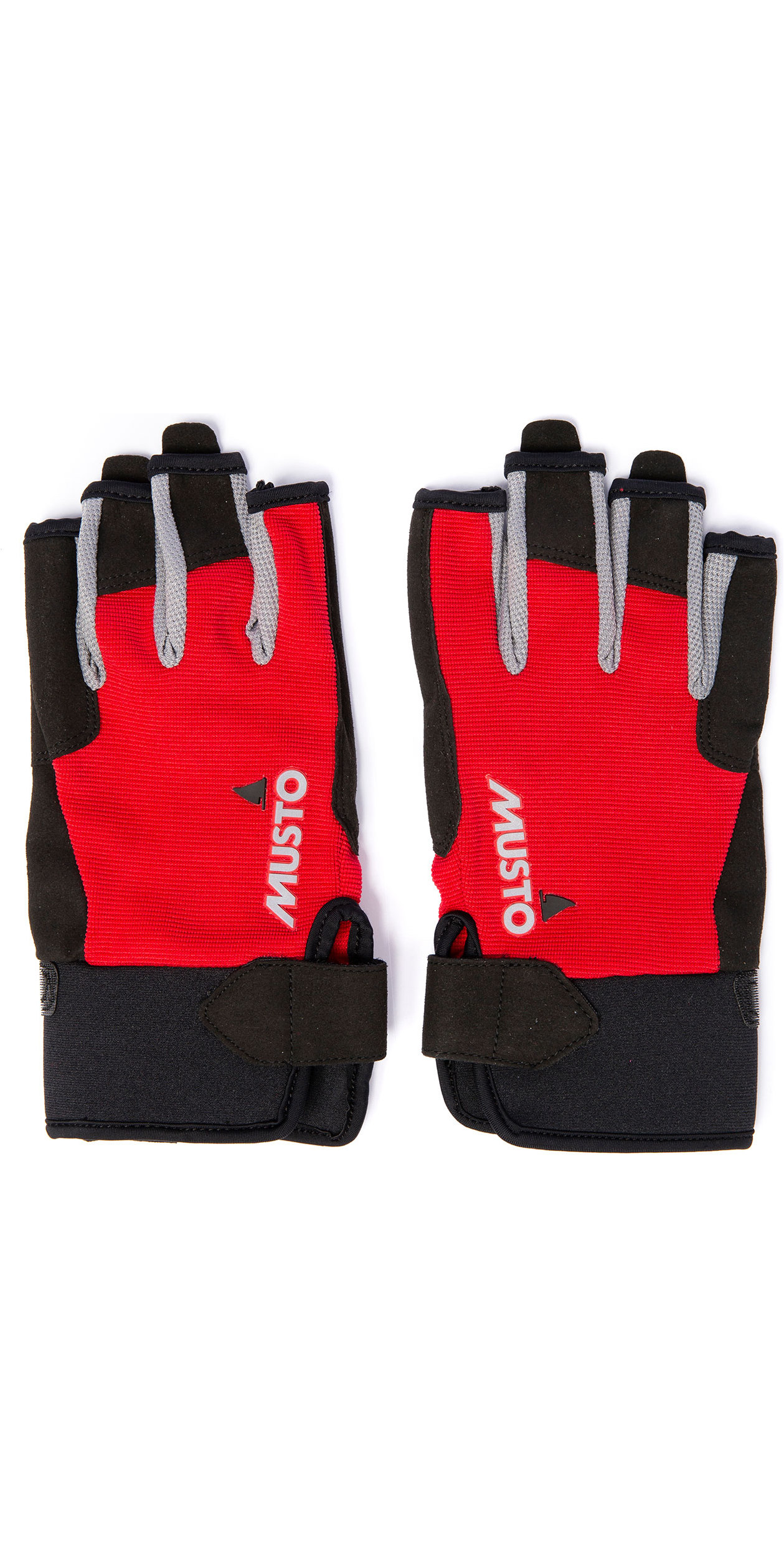 2019 Musto Essential Sailing Short Finger Gloves AUGL003 Red