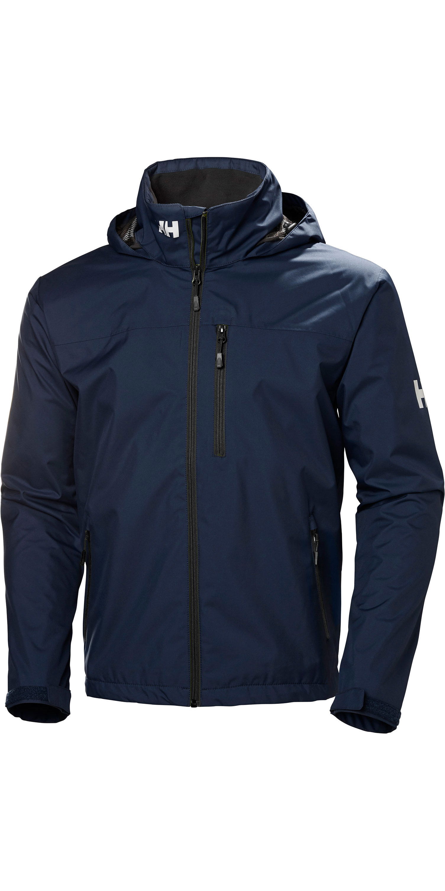 2019 Helly Hansen Crew Hooded Jacket Graphite Blue 33875 Sailing