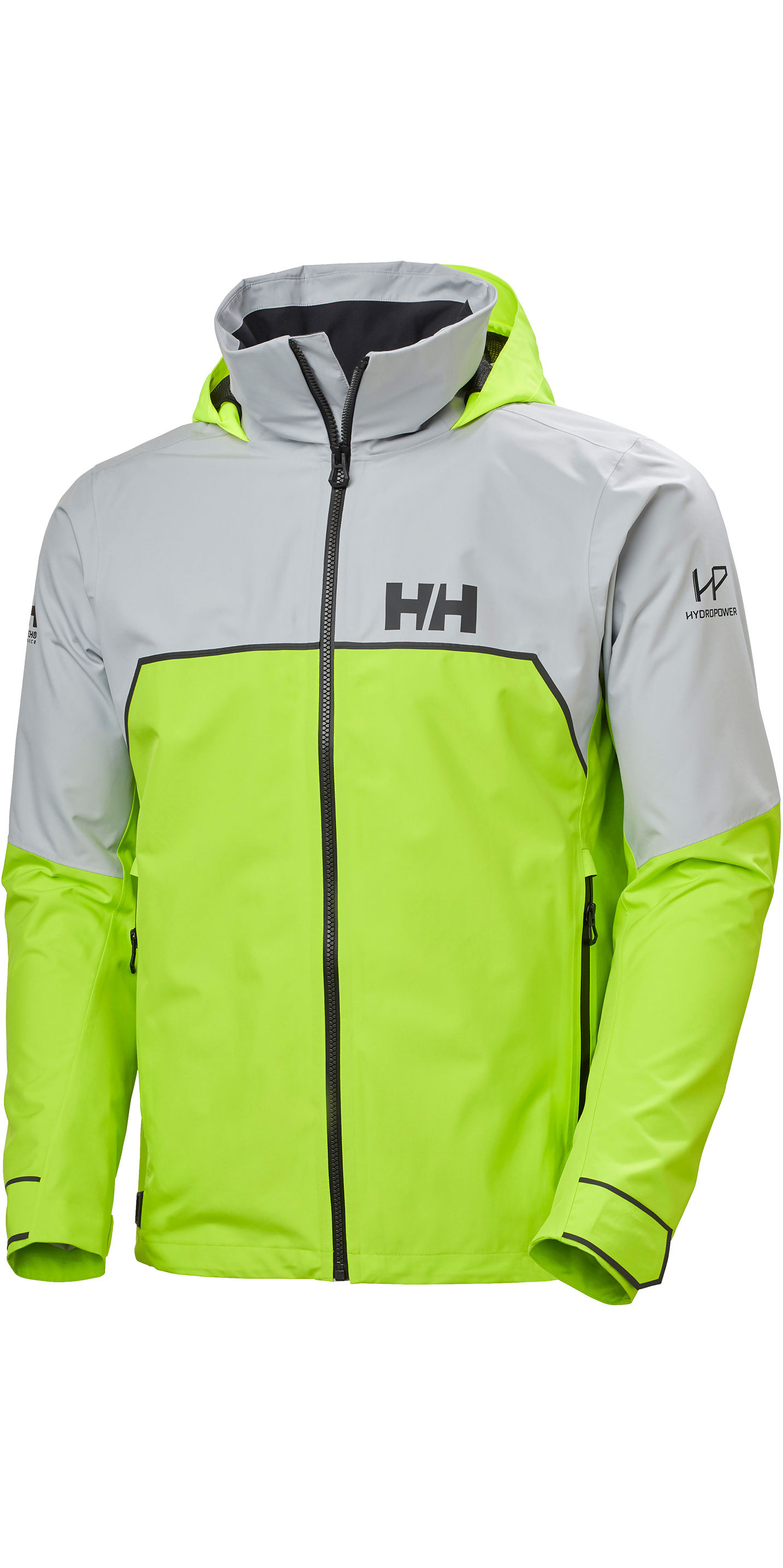 2020 Helly Hansen Mens HP Foil Light Sailing Jacket 34151 Azid Lime Sailing Wetsuit Outlet