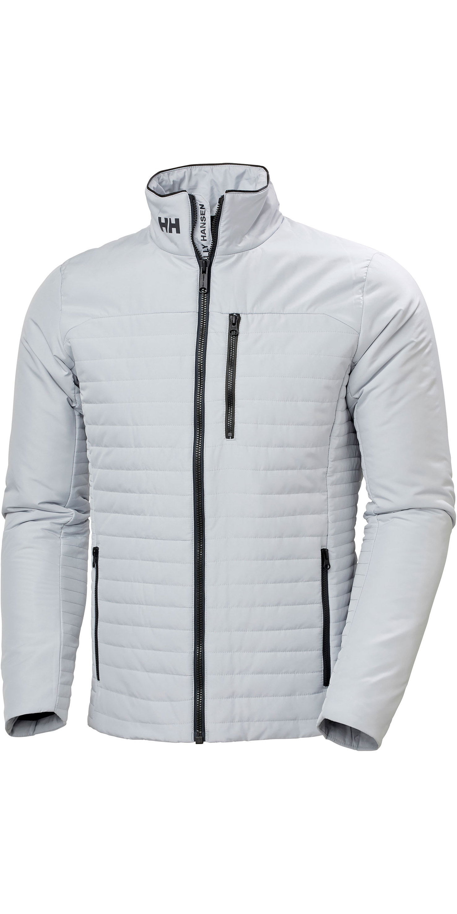 2020 Helly Hansen Mens Crew Insulator Jacket 54344 Grey Fog Sailing Sailing Wetsuit Outlet