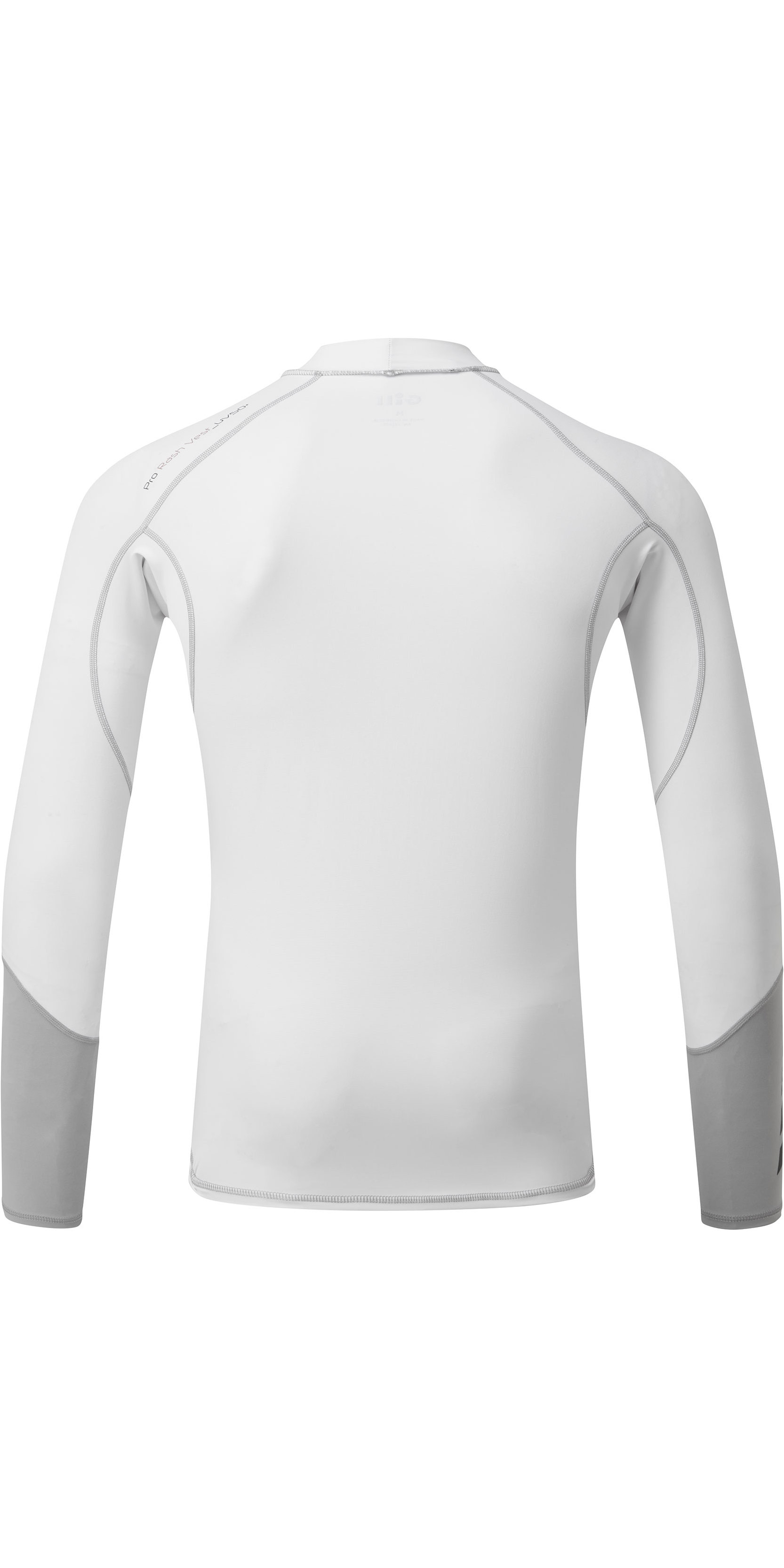 2020 Gill Mens Pro Long Sleeve Rash Vest 5020 - White - Wetsuits - Rash ...