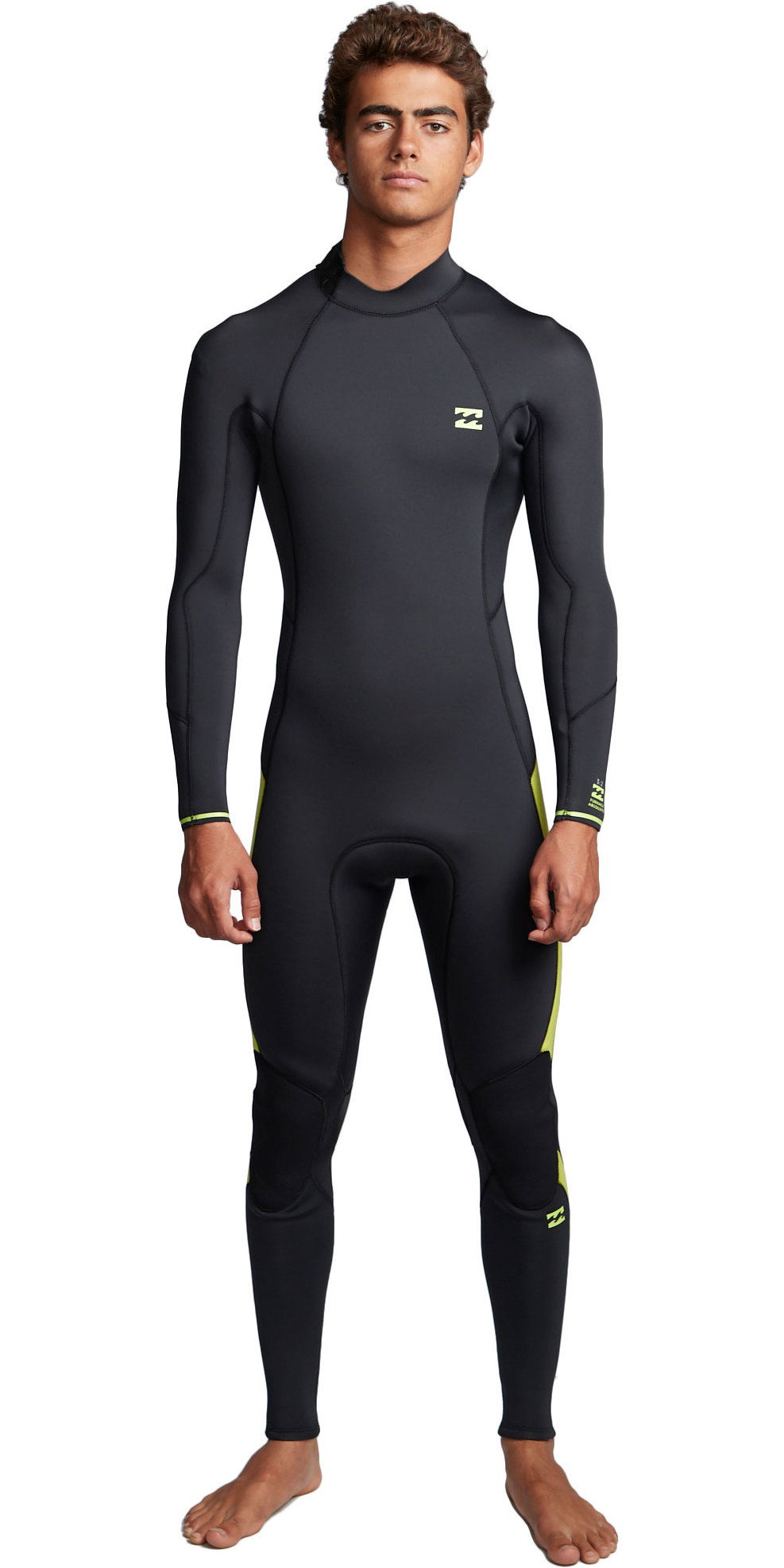 Billabong Men/'s Absolute Comp 4//3mm Back Zip Full Wetsuit New Black