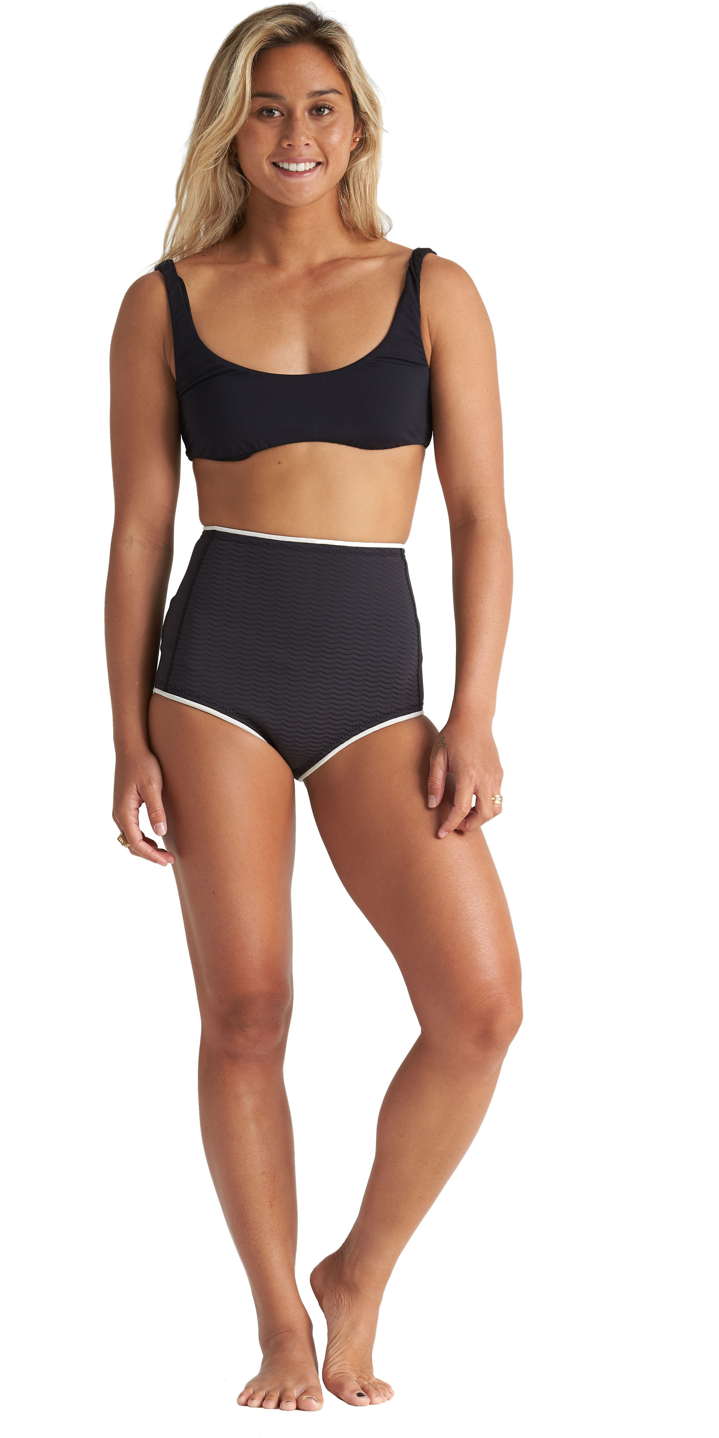 2020 Billabong Womens Eco Hightide 2mm Neoprene Shorts S41G52 Onyx Wetsuits Wetsuit Outlet