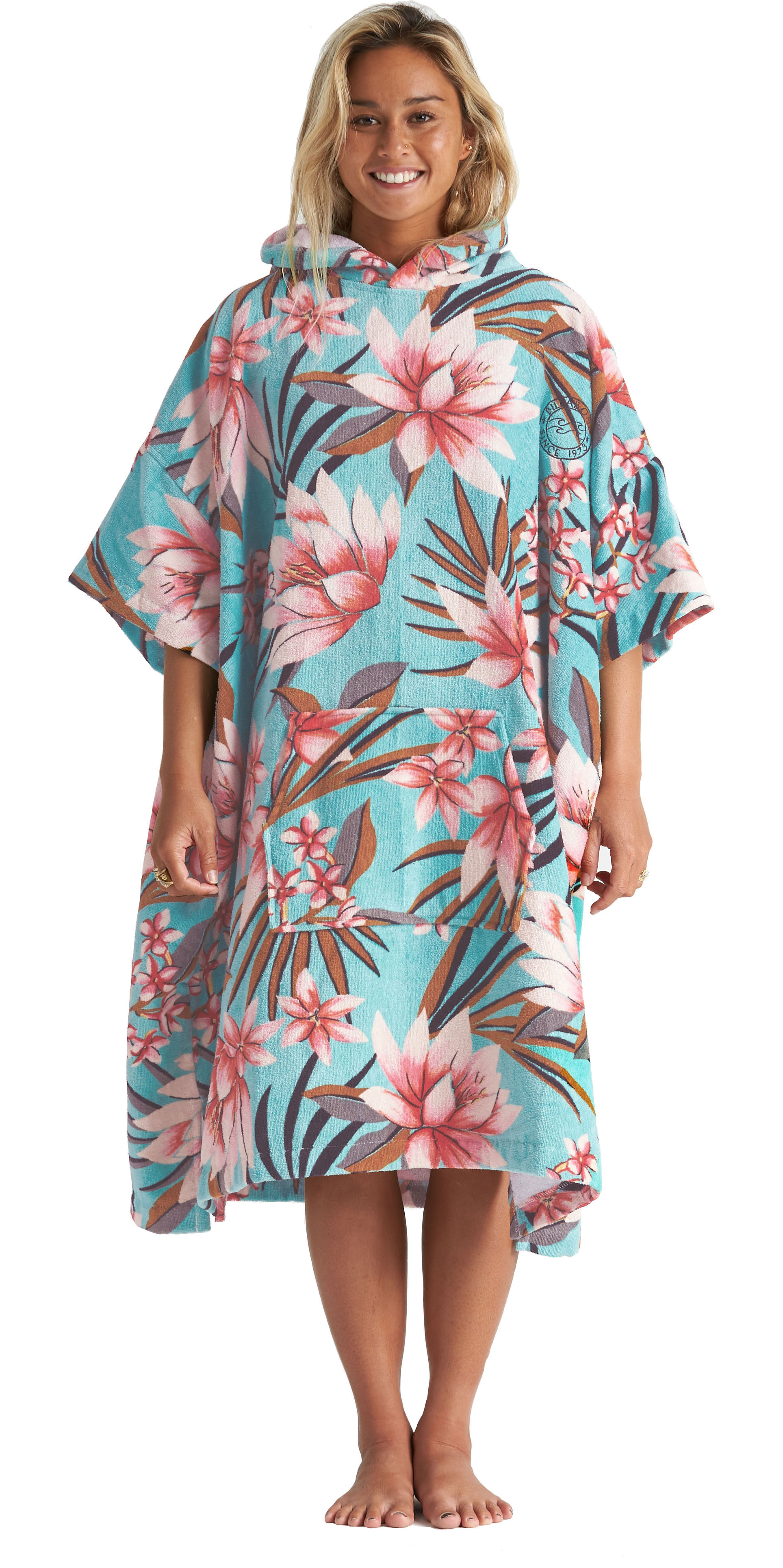 Cotton Hooded Poncho Towel Surf Changing Robe With Tassels 32x42 Inches Unisex
