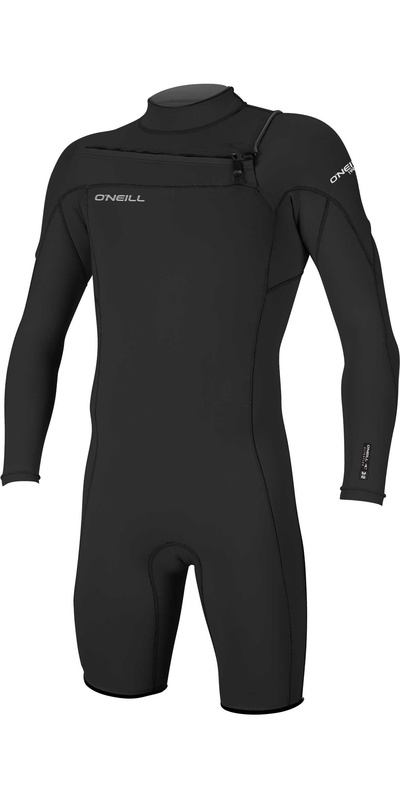 O'Neill Mens Hammer 2mm Long Sleeve Chest Zip Shorty Wetsuit
