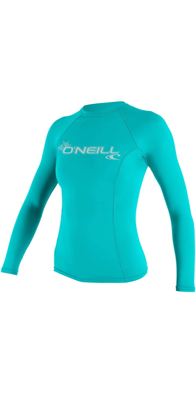 O'Neill Womens Basic Skins Long Sleeve Crew Rash Vest