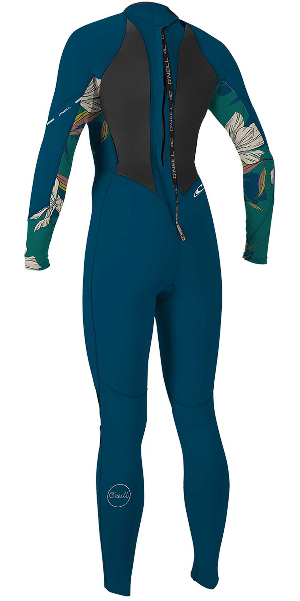 2020 O'Neill Womens Bahia 3/2mm Back Zip Wetsuit 5292 French Navy / Bridget Wetsuit Outlet