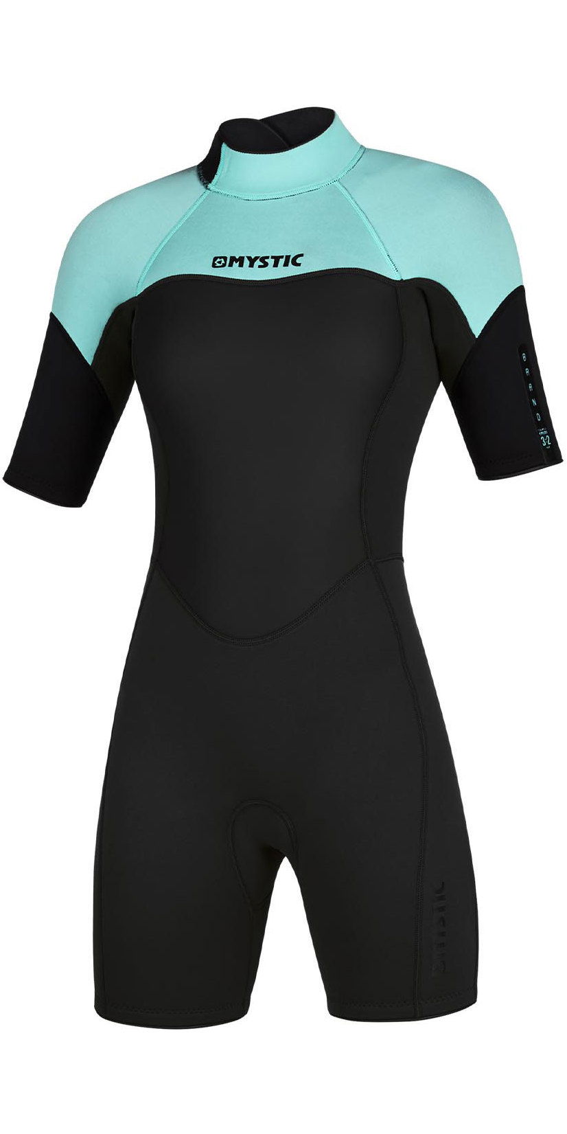 2020 Mystic Womens 3/2mm Back Zip Shorty Wetsuit 200084 Mint Green