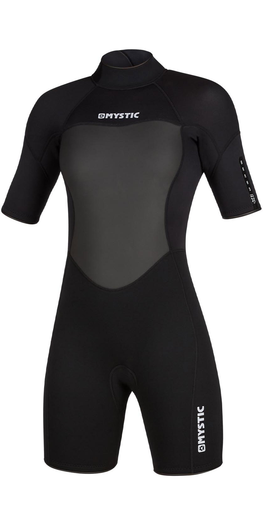 2020 Mystic Womens 3/2mm Back Zip Shorty Wetsuit 200084 Black