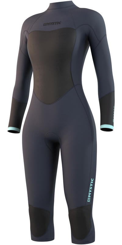Mystic Da Donna Brand 3/2mm Manica Lunga Gamba Corta Back Zip Muta