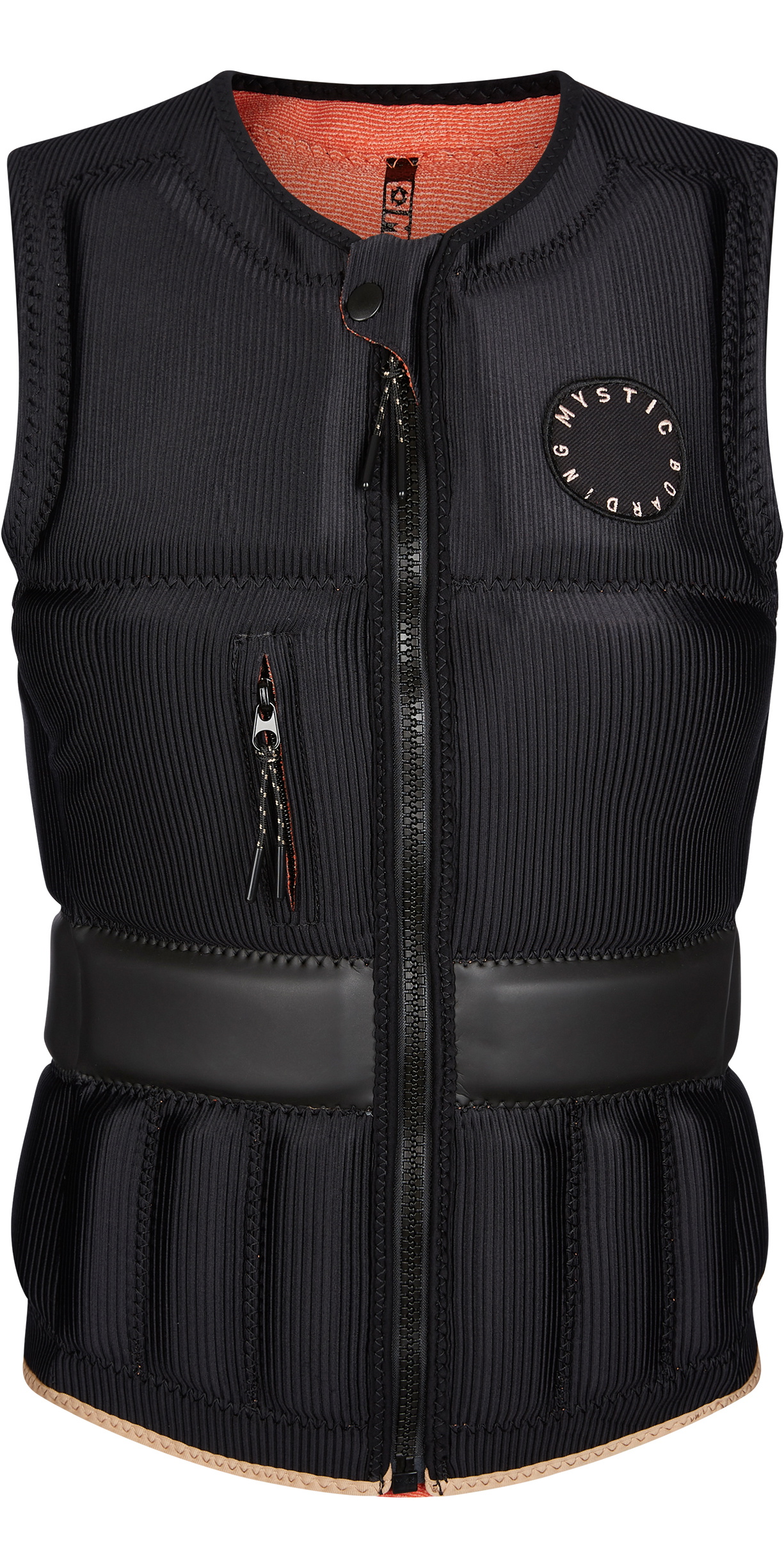 Mystic Womens Gem Front Zip Wake Impact Vest 210159 - Black ...
