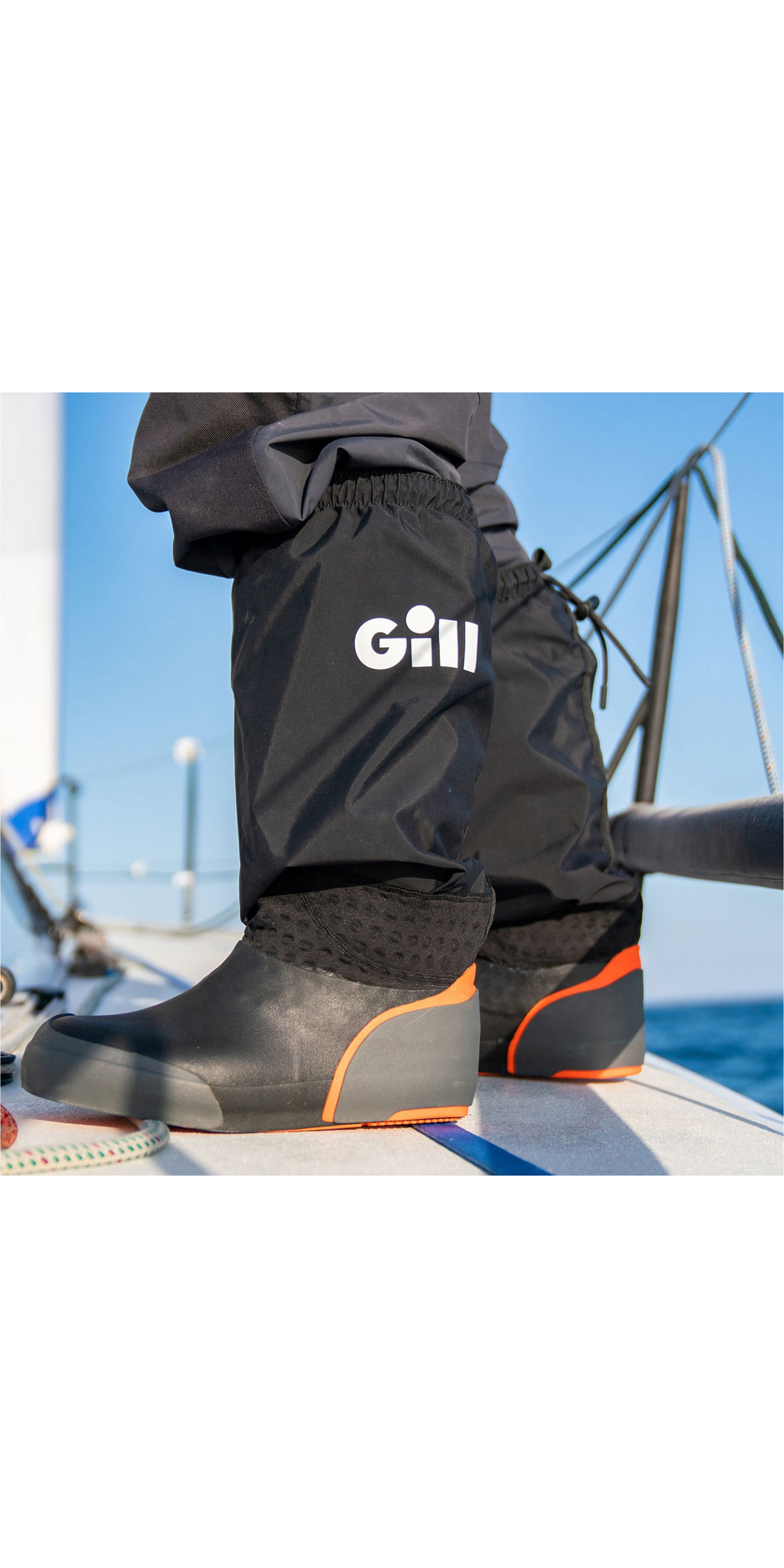 Gill Mens 2024 Marine Offshore Sailing Boots - Black